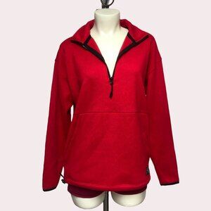 Pink Victoria's Secret Red & Black 1/4 Zip Pullover Sweatshirt Jacket Size XS